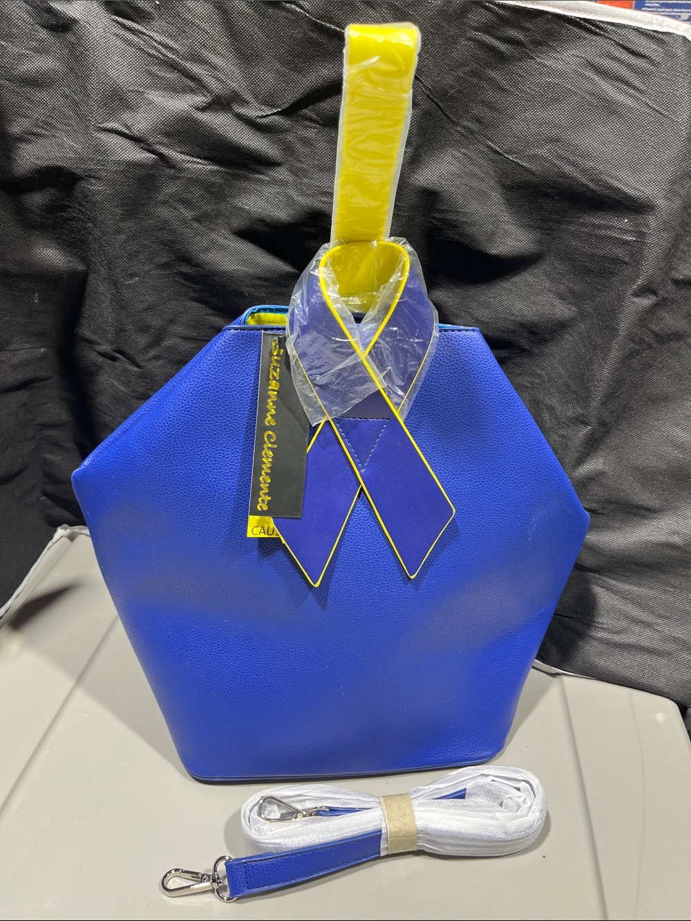 Royal Blue Hexagon Shoulder Bag
